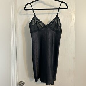 Vintage | Black Lace Slip Dress | Size Medium